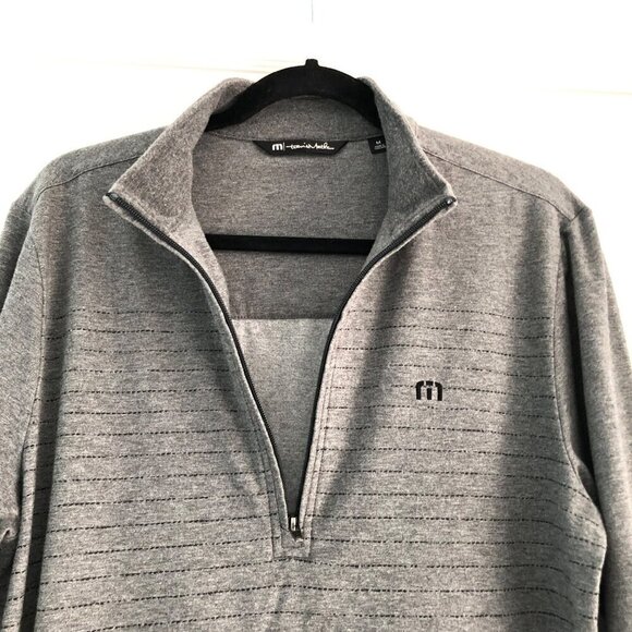 Travis Mathew GOLDEN GATE QUARTER ZIP Pullover California Size Medium Grey Light - Picture 6 of 10